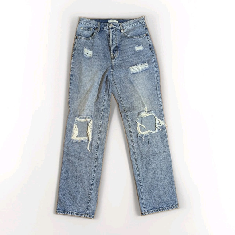 Y2K Grunge Distressed Dad Jeans PacSun High Rise Relaxed Denim 28